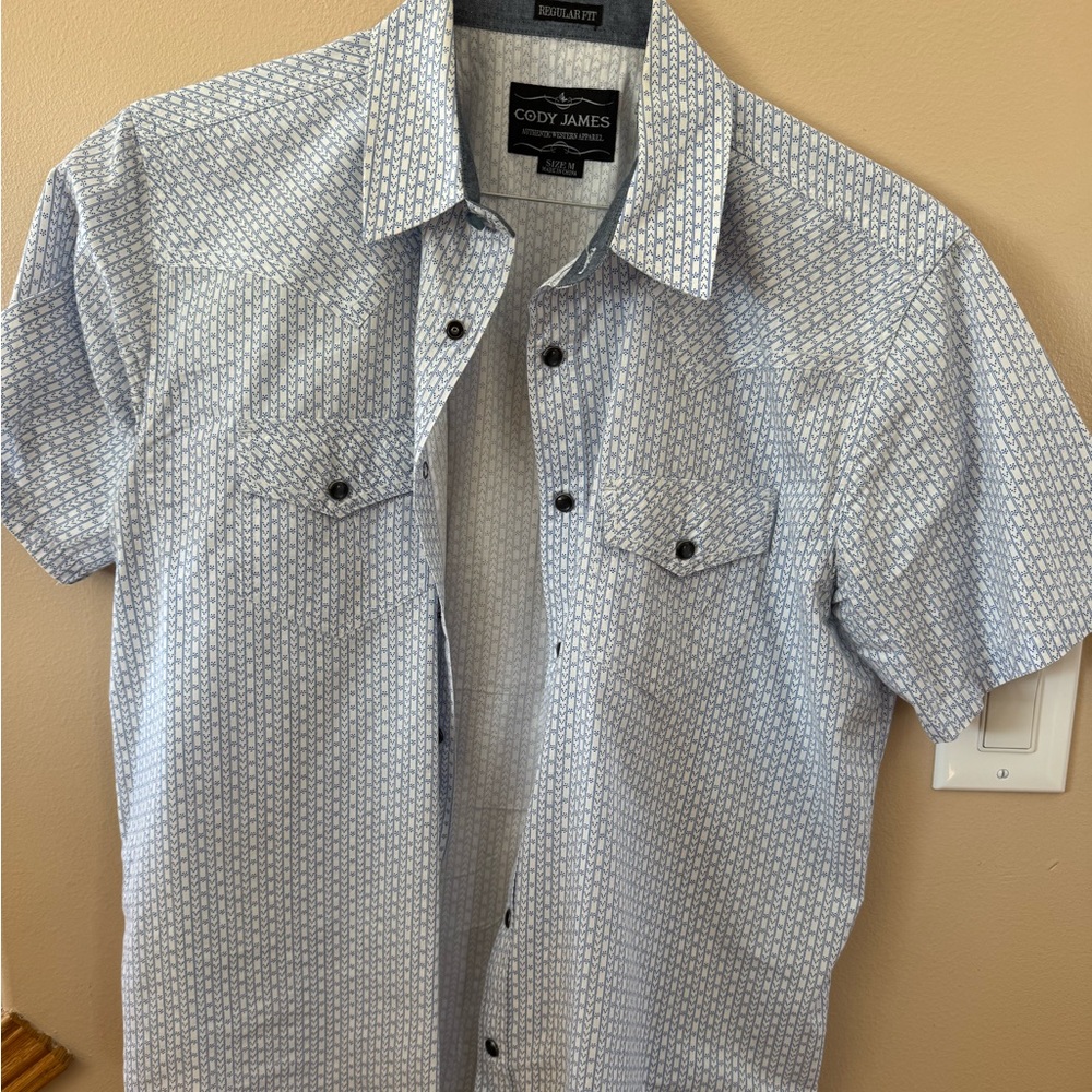 Cody James Light Blue Casual Button Down Shirt
